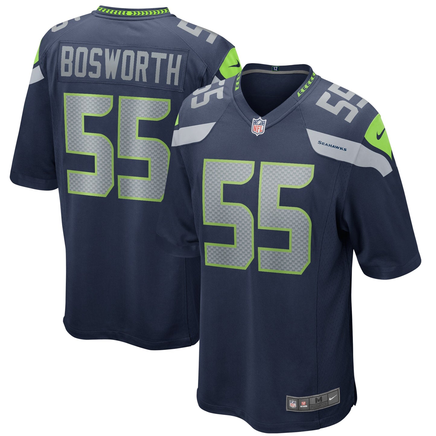 Brian Bosworth Seattle Seahawks Nike Game Retired Player Jersey - College Navy