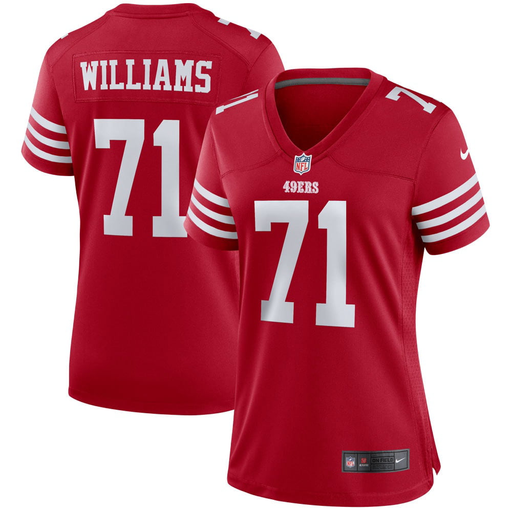 Women's Nike Trent Williams Scarlet San Francisco 49ers Team Player Game Jersey