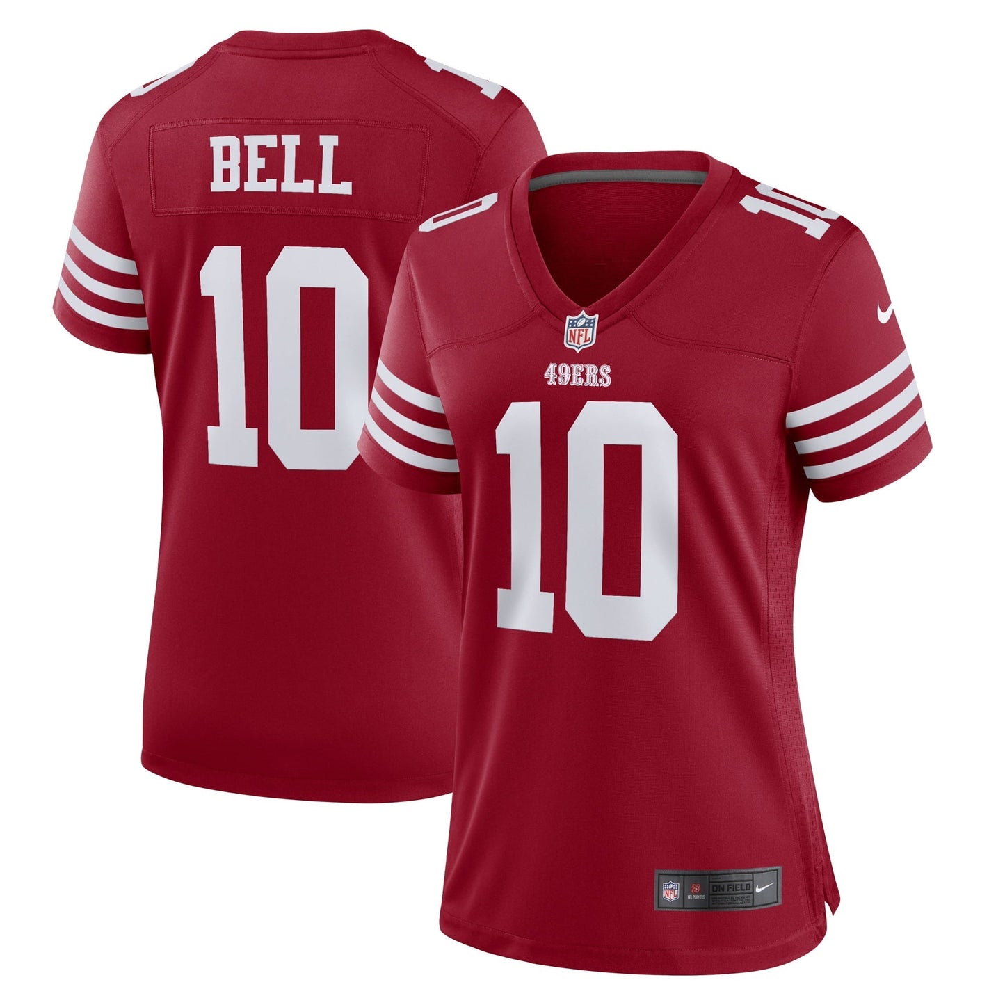 Women's Nike Ronnie Bell Scarlet San Francisco 49ers Team Game Jersey