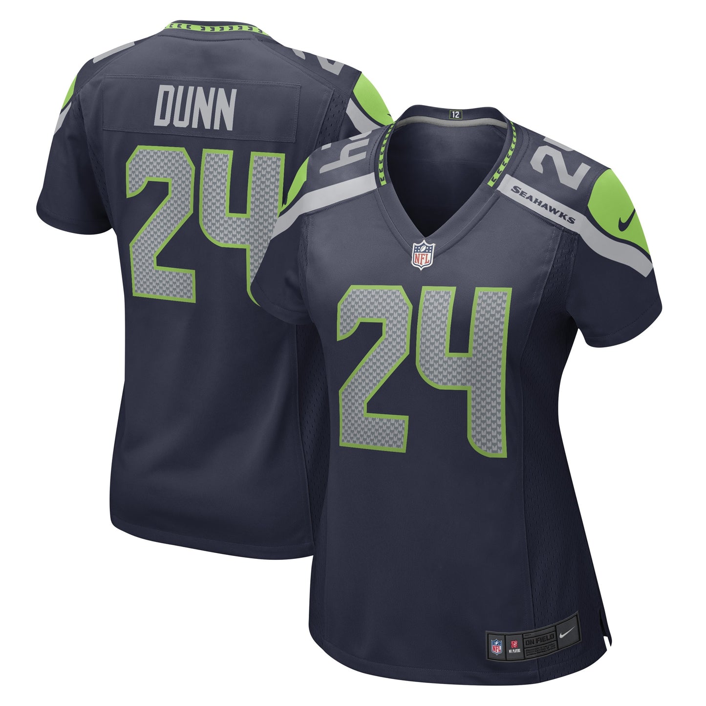 Isaiah Dunn Seattle Seahawks Nike Women's Game Player Jersey - College Navy