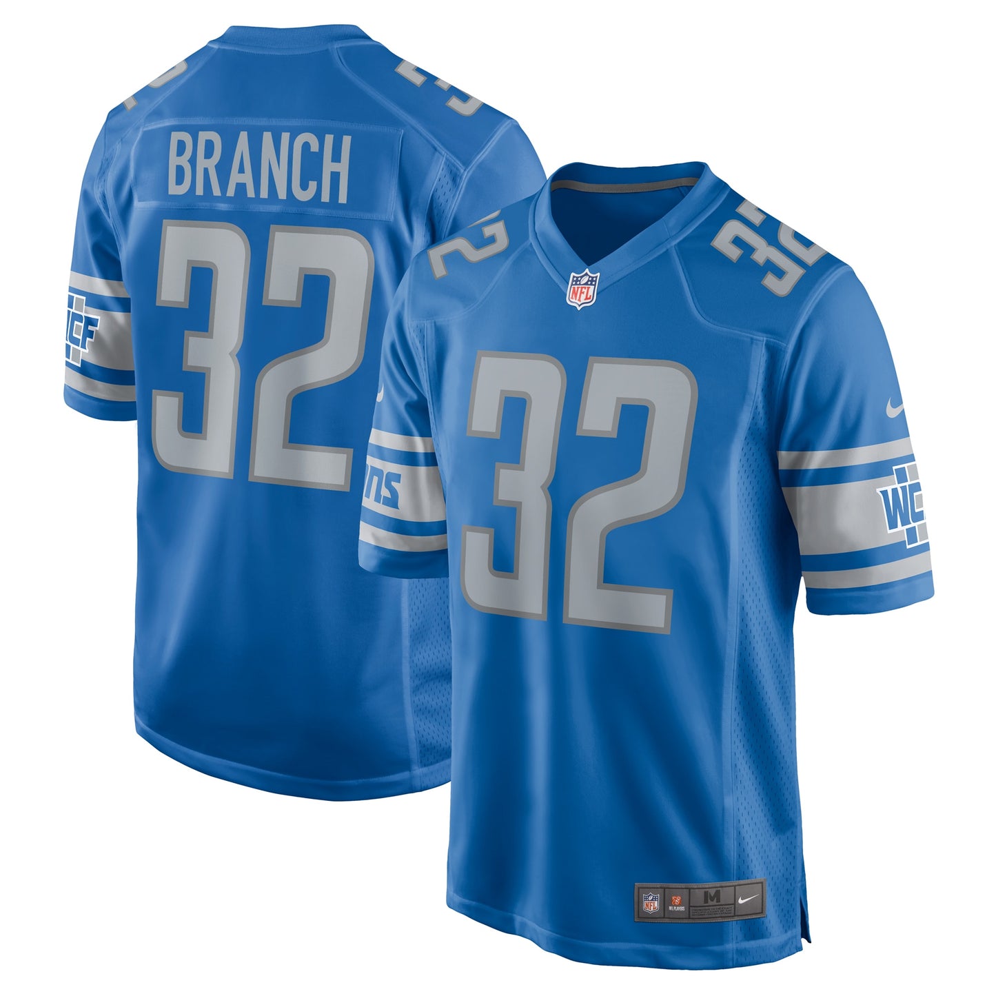 Brian Branch Detroit Lions Nike 2023 NFL Draft Pick Game Jersey - Blue