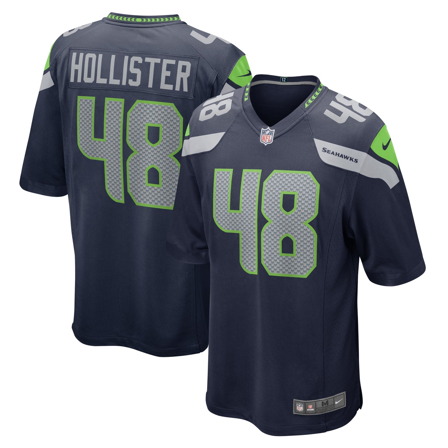 Jacob Hollister Seattle Seahawks Nike Home Game Player Jersey - College Navy