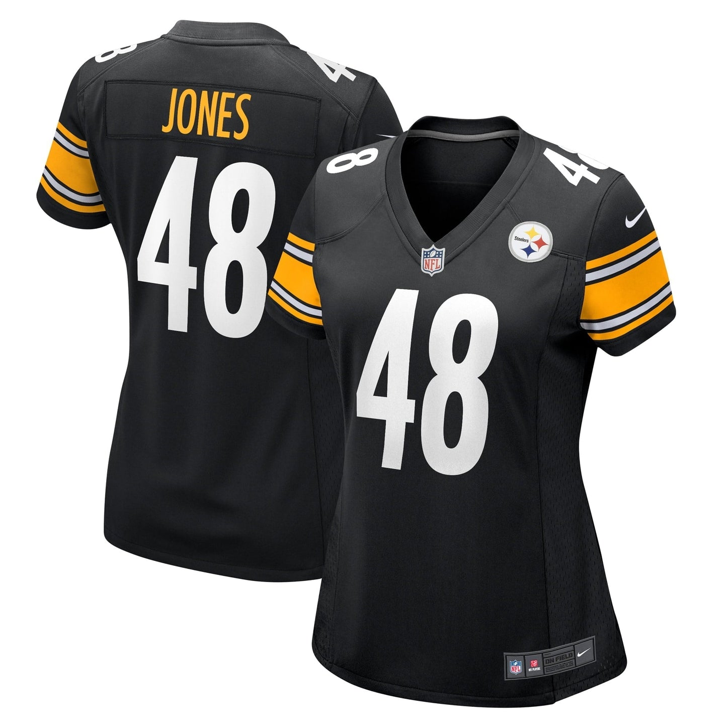 Women's Nike Jamir Jones Black Pittsburgh Steelers Team Game Player Jersey
