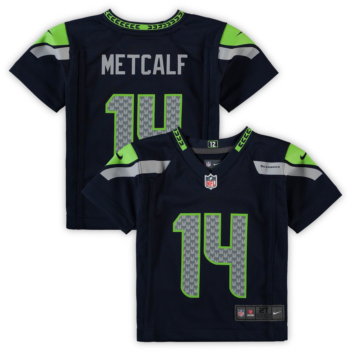 DK Metcalf Seattle Seahawks Nike Toddler Game Jersey - Navy