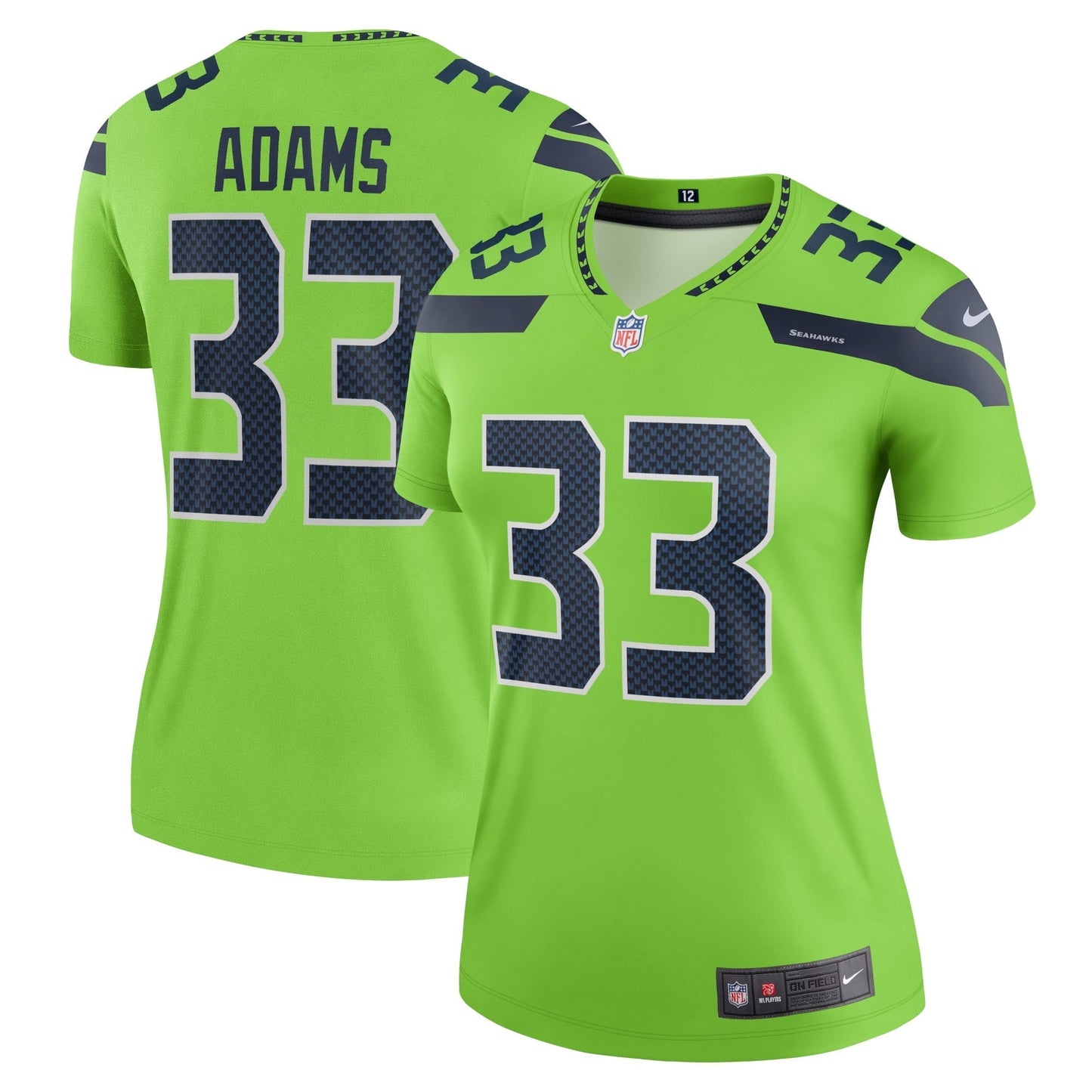 Women's Nike Jamal Adams Neon Green Seattle Seahawks Legend Jersey
