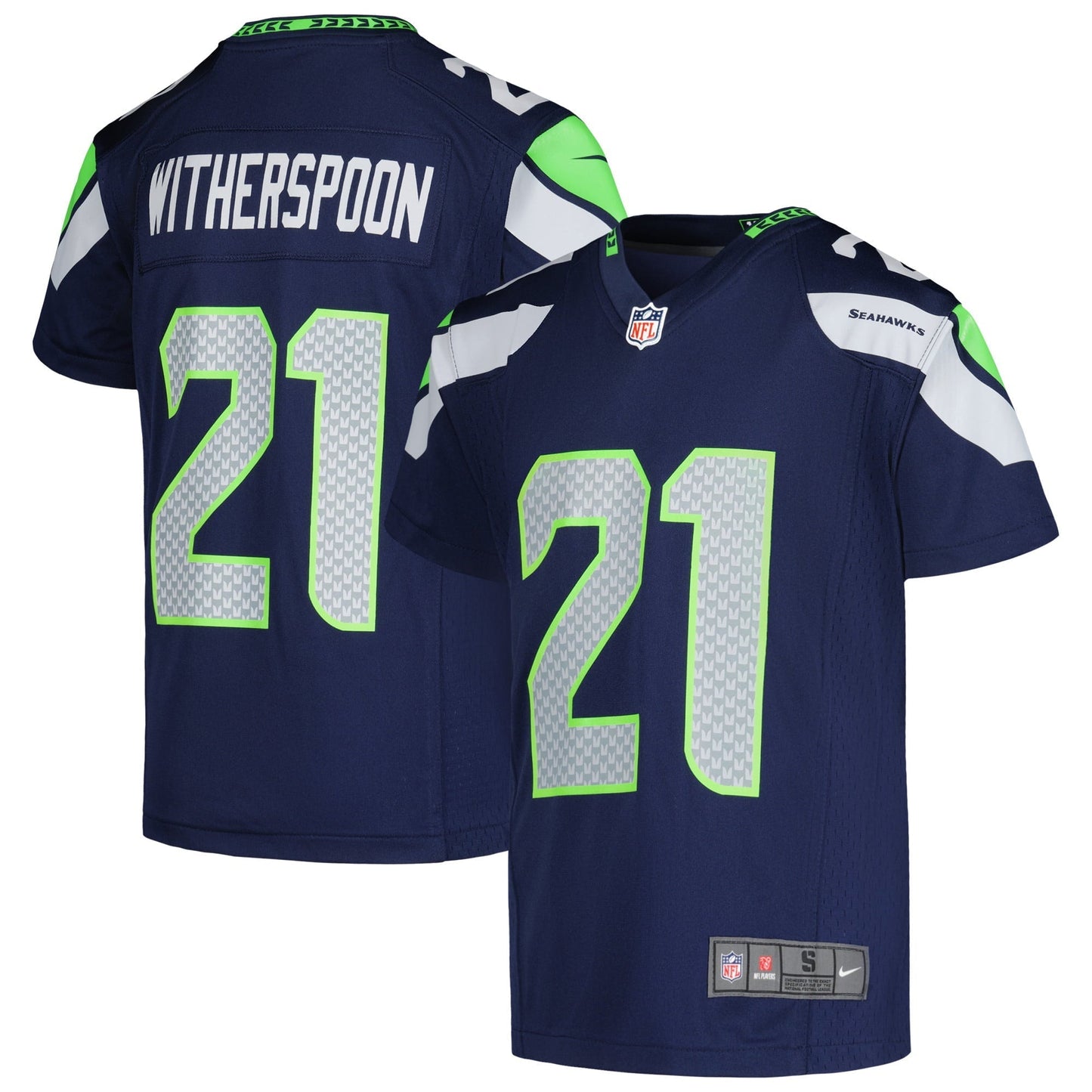 Youth Nike Devon Witherspoon College Navy Seattle Seahawks Game Jersey