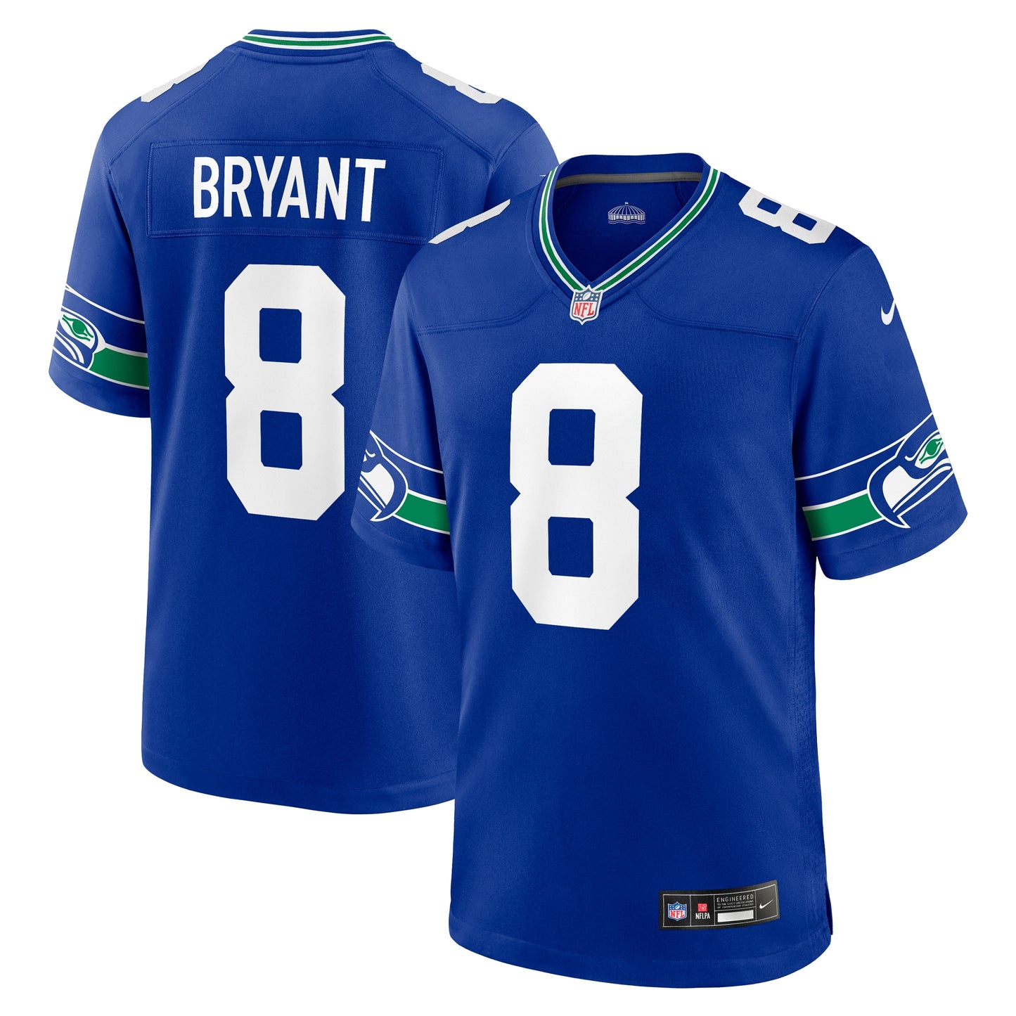 Coby Bryant Seattle Seahawks Nike Throwback Player Game Jersey - Royal