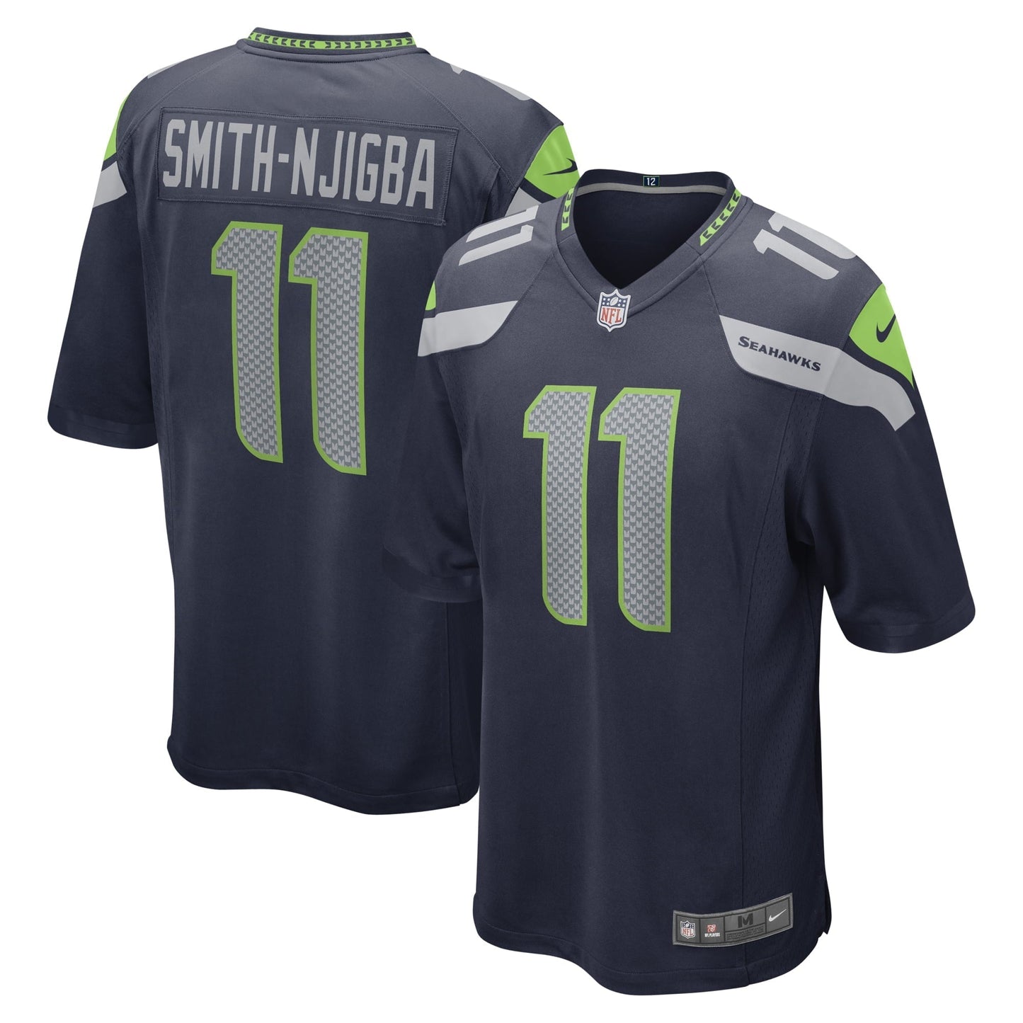 Men's Nike Jaxon Smith-Njigba College Navy Seattle Seahawks 2023 NFL Draft First Round Pick Game Jersey