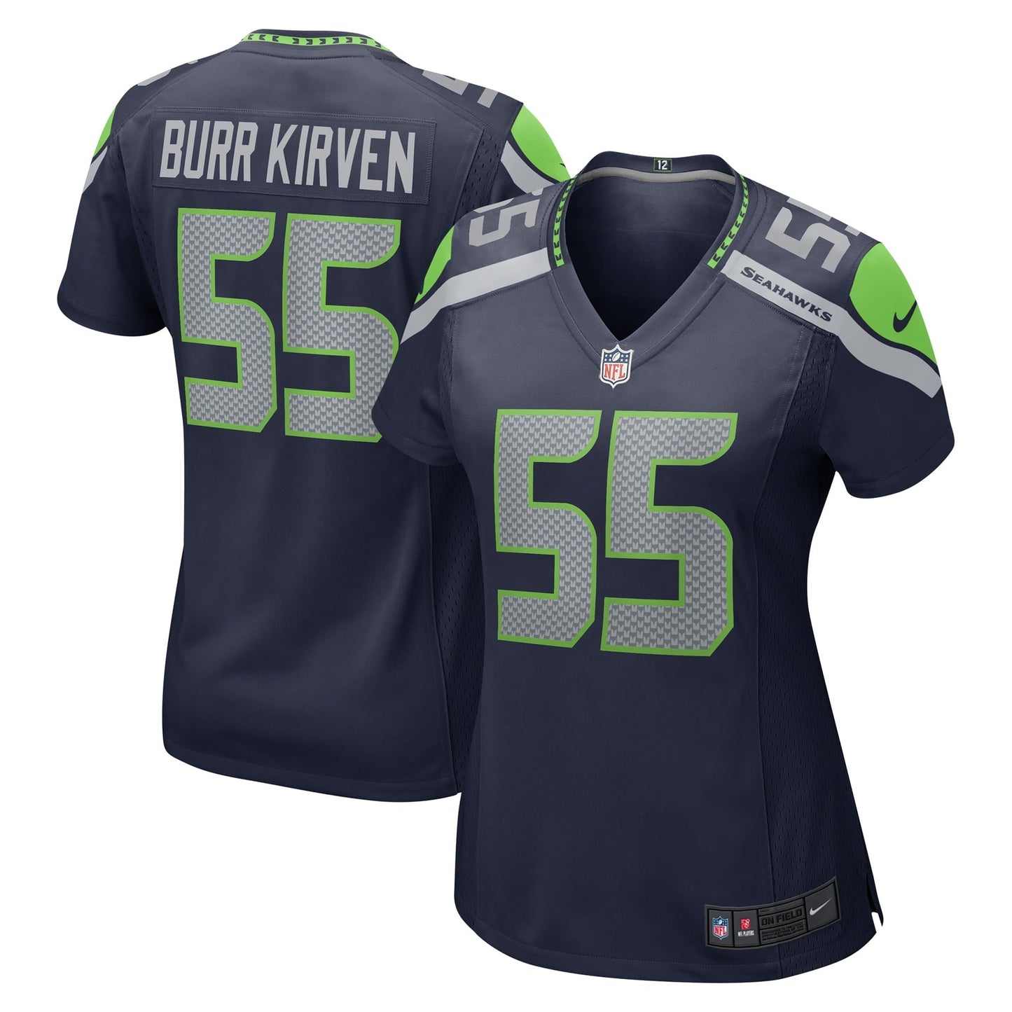 Women's Nike Ben Burr-Kirven College Navy Seattle Seahawks Game Jersey