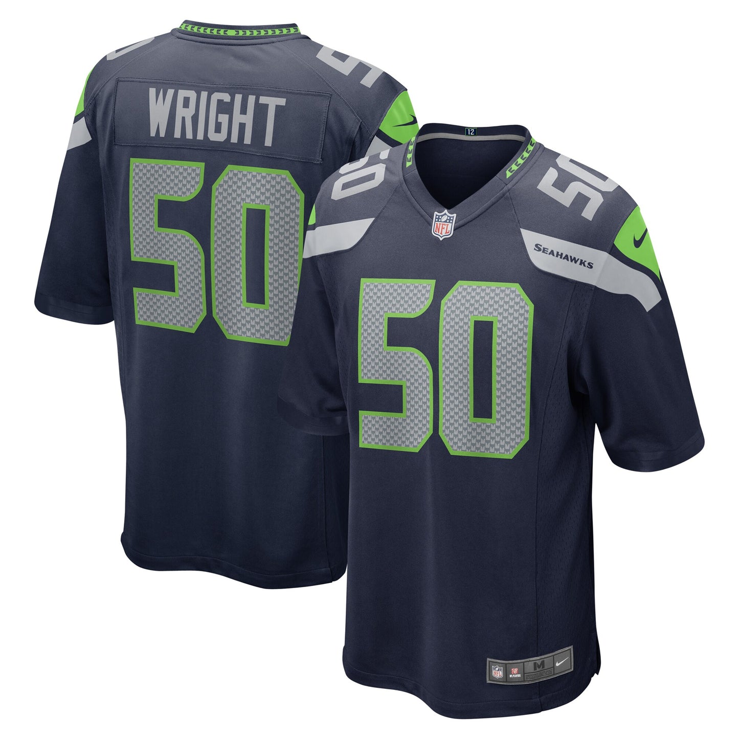 K.J. Wright Seattle Seahawks Nike Game Jersey - College Navy