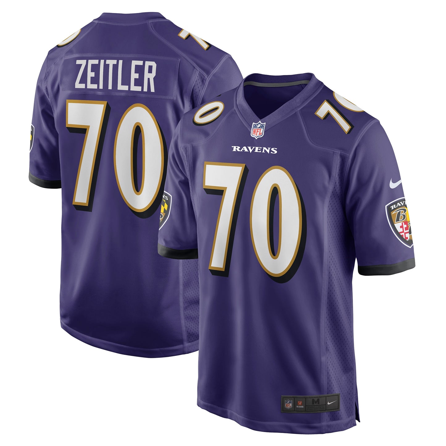 Kevin Zeitler Baltimore Ravens Nike Game Jersey - Purple