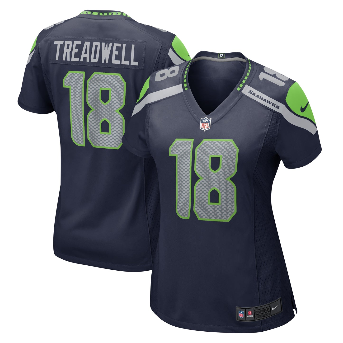 Laquon Treadwell Seattle Seahawks Nike Women's Home Game Player Jersey - College Navy