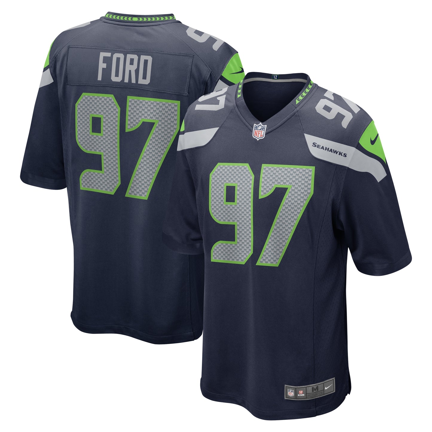 Poona Ford Seattle Seahawks Nike Game Jersey - College Navy
