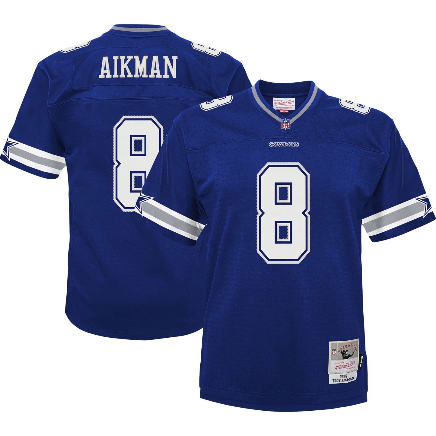 Troy Aikman Dallas Cowboys Mitchell & Ness Infant 1996 Retired Legacy Jersey - Navy